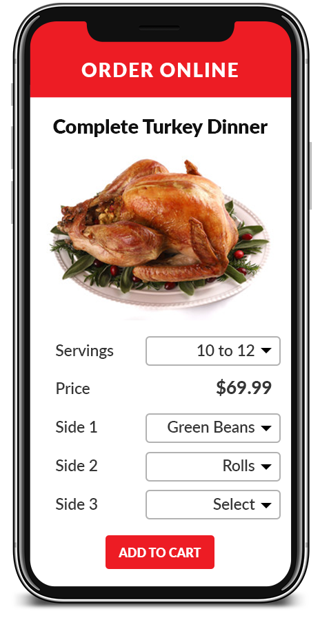 Complete Turkey Dinner Order Online